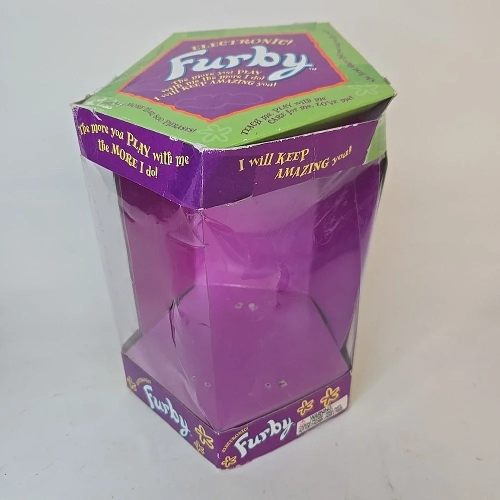 Vintage 1998 Furby Church Mouse G‎ 1 Blotched Gray Brown Fur Tags Rare